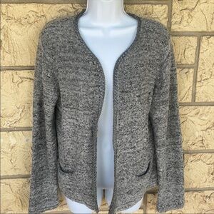 Coldwater Creek Coat Sweater Cardigan Gray career Size Med ( 10 - 12 )